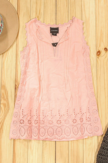 Pink Crochet Blouse