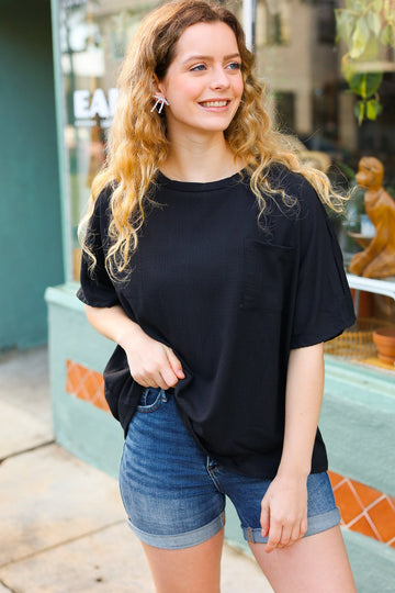 Plus Solid Dolman Pocket Top (3 Colors)