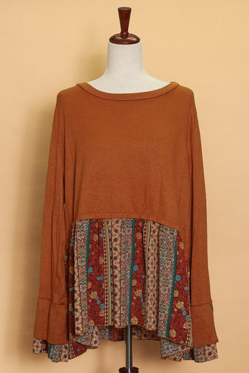 Plus Pumpkin Fall Print Long Sleeve (5pc)