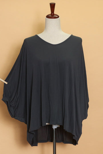 Charcoal Loose Fit Blouse