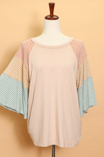 Tiered Sleeve 3/4 Sleeve Top (4pc)