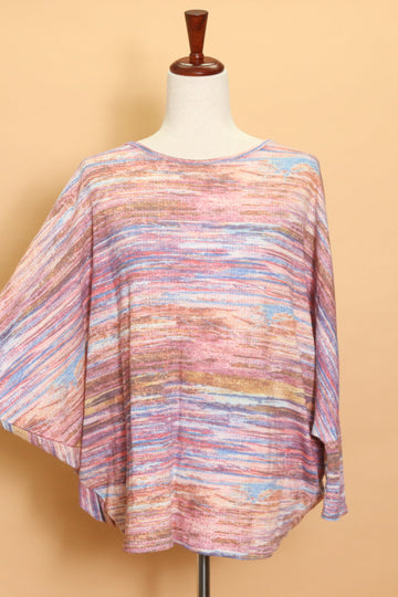 Multi Color Thermal Dolman Loose Fit Top (4pc)