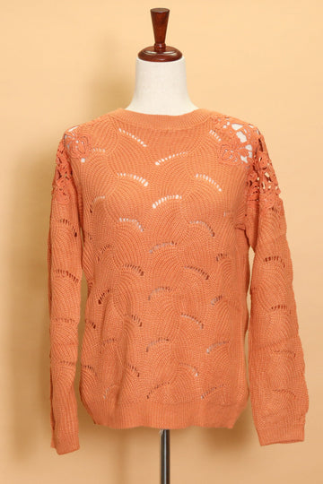Orange Crochet Detail Sweater (4pc)