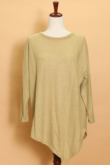 Taupe Asymmetrical Sweater