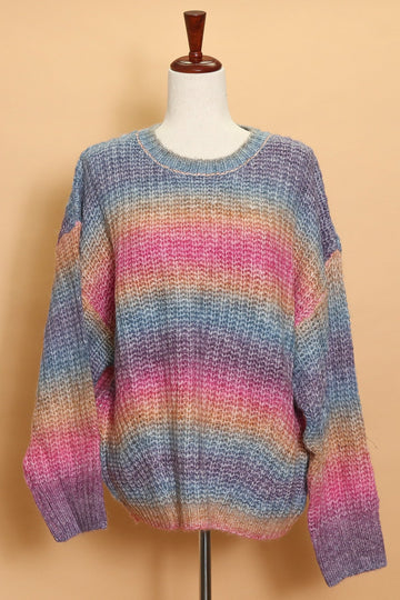 Plus Multi Color Tie Dye Sweater (5pc)