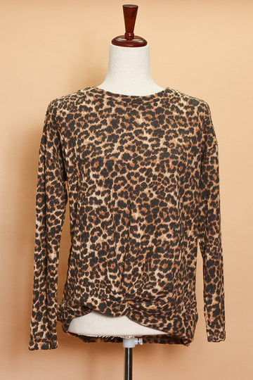 Animal Brushed Thermal Top
