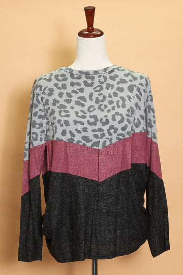 Color Block Grey Animal Long Sleeve (5pc)