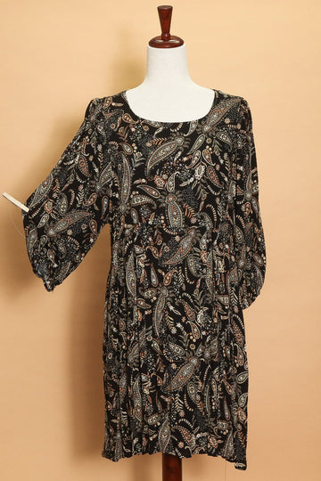 Black Paisley Dress (4pc)