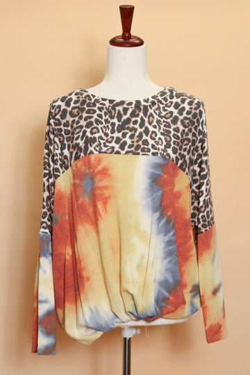 Animal & Tie Dye Top