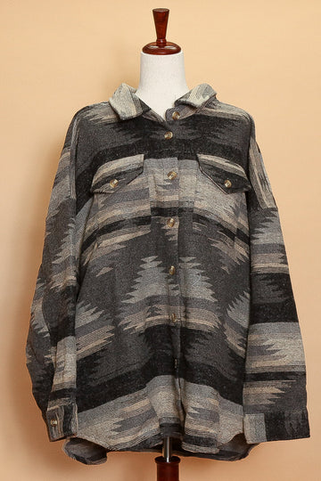 Plus Tribal Shacket (4pc)