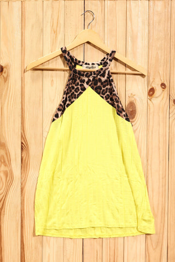 Plus Neon Yellow Animal Top (4pc)