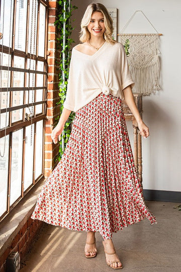 ABSTRACT ZIP-UP SKIRT