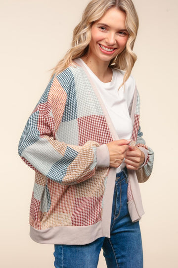 Oversized Patchwork Print with Side Pockets