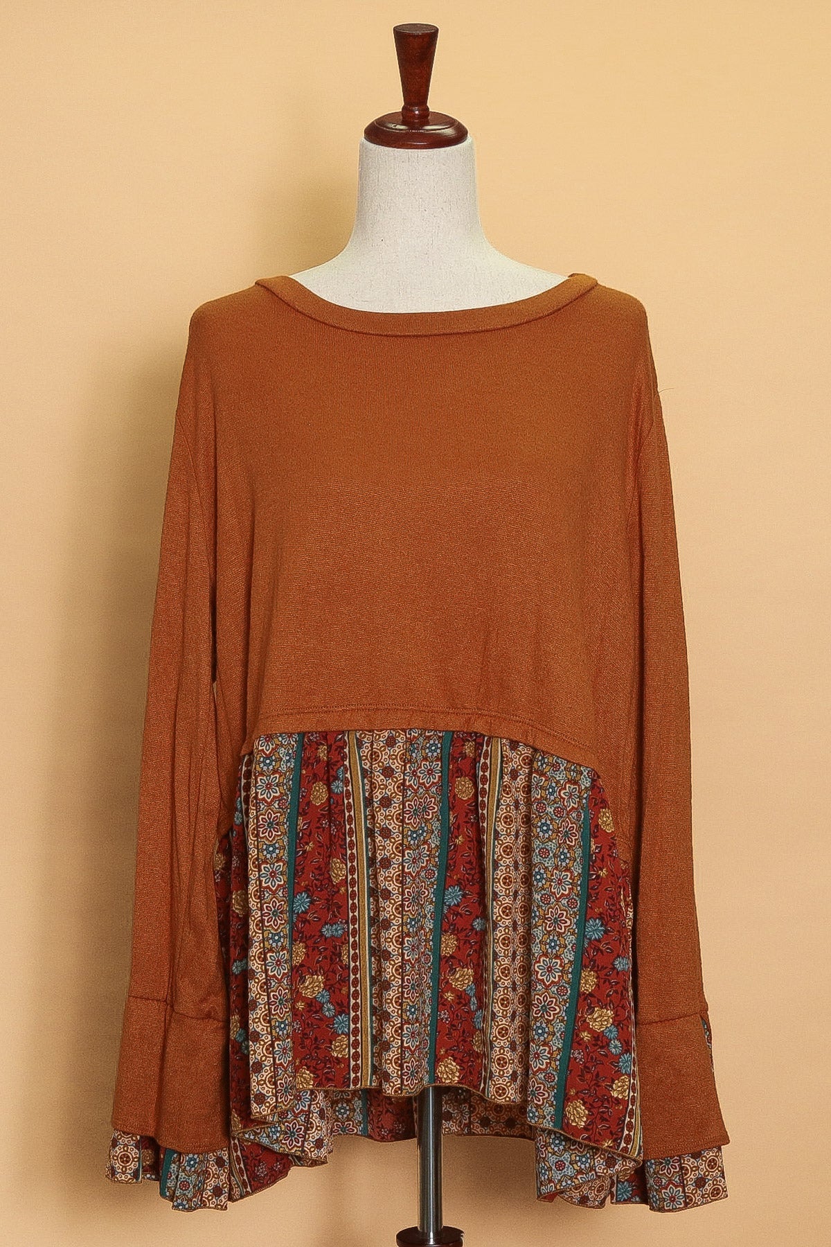 Plus Pumpkin Fall Print Long Sleeve (5pc)
