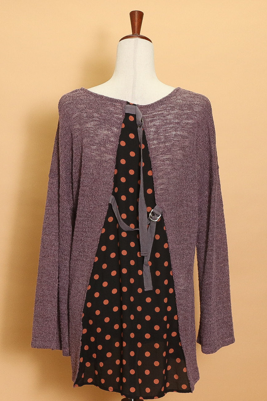 Polka Dot Back Sweater
