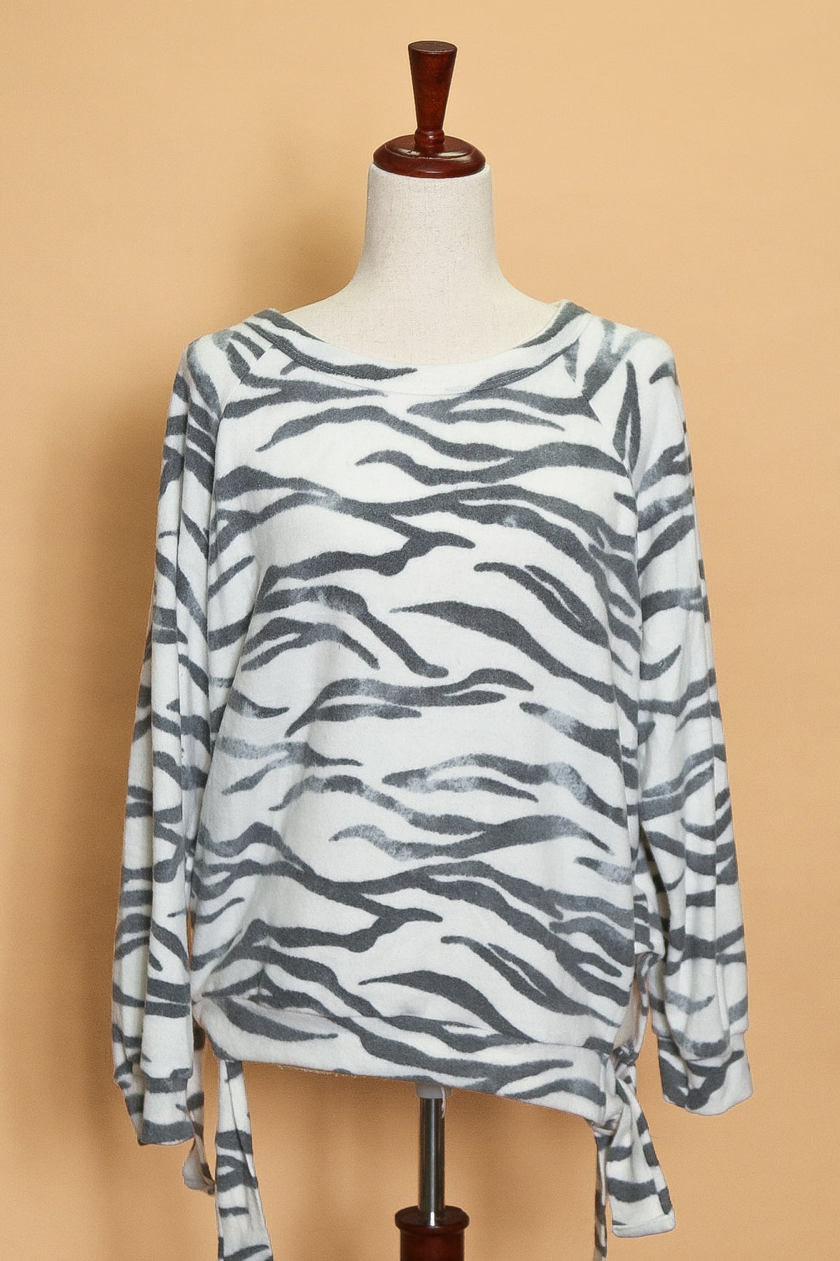 Animal Side Tie Sweater