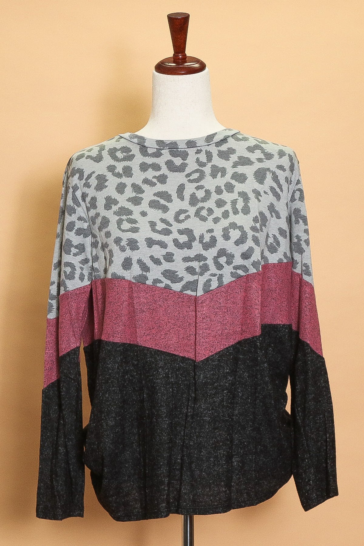 Color Block Grey Animal Long Sleeve (5pc)