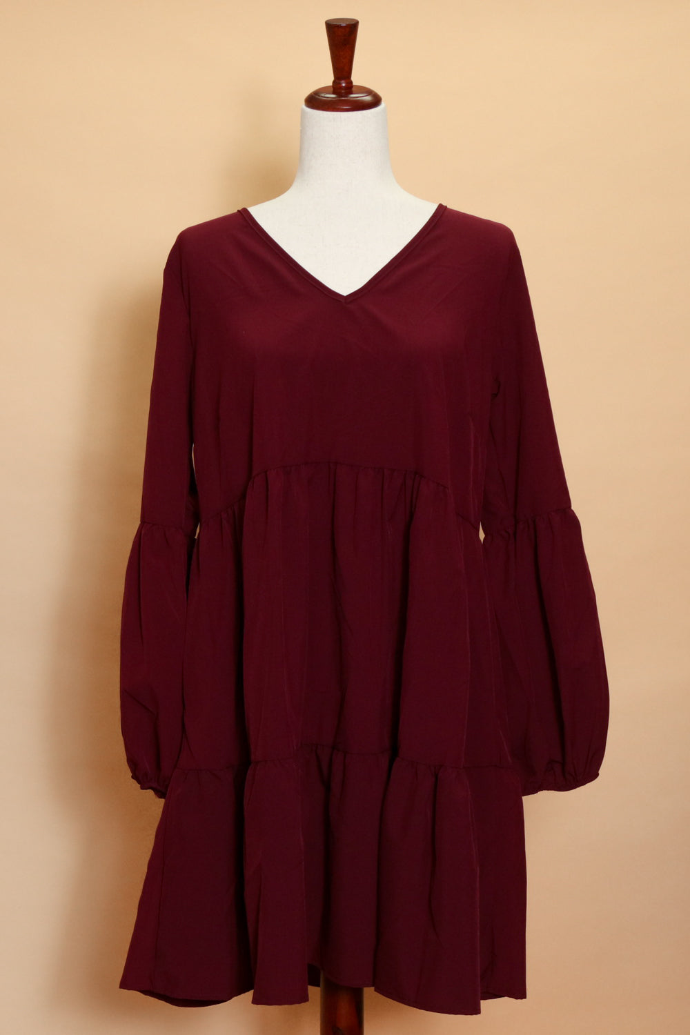 Wine Tiered Dress (5pc)