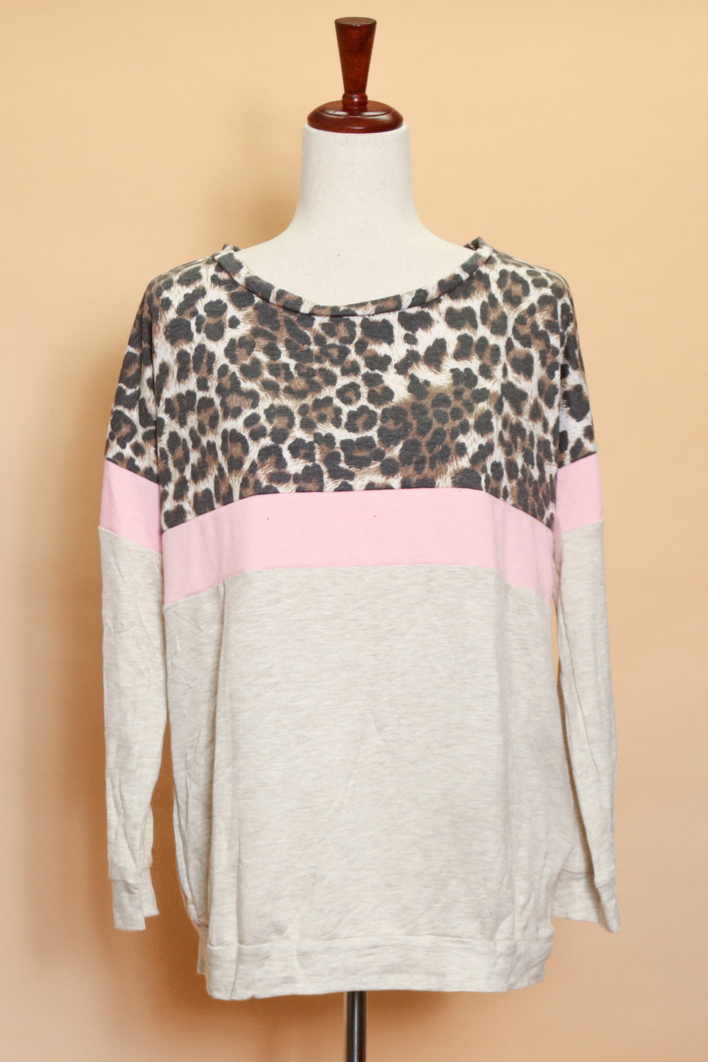 Animal Color Block Top