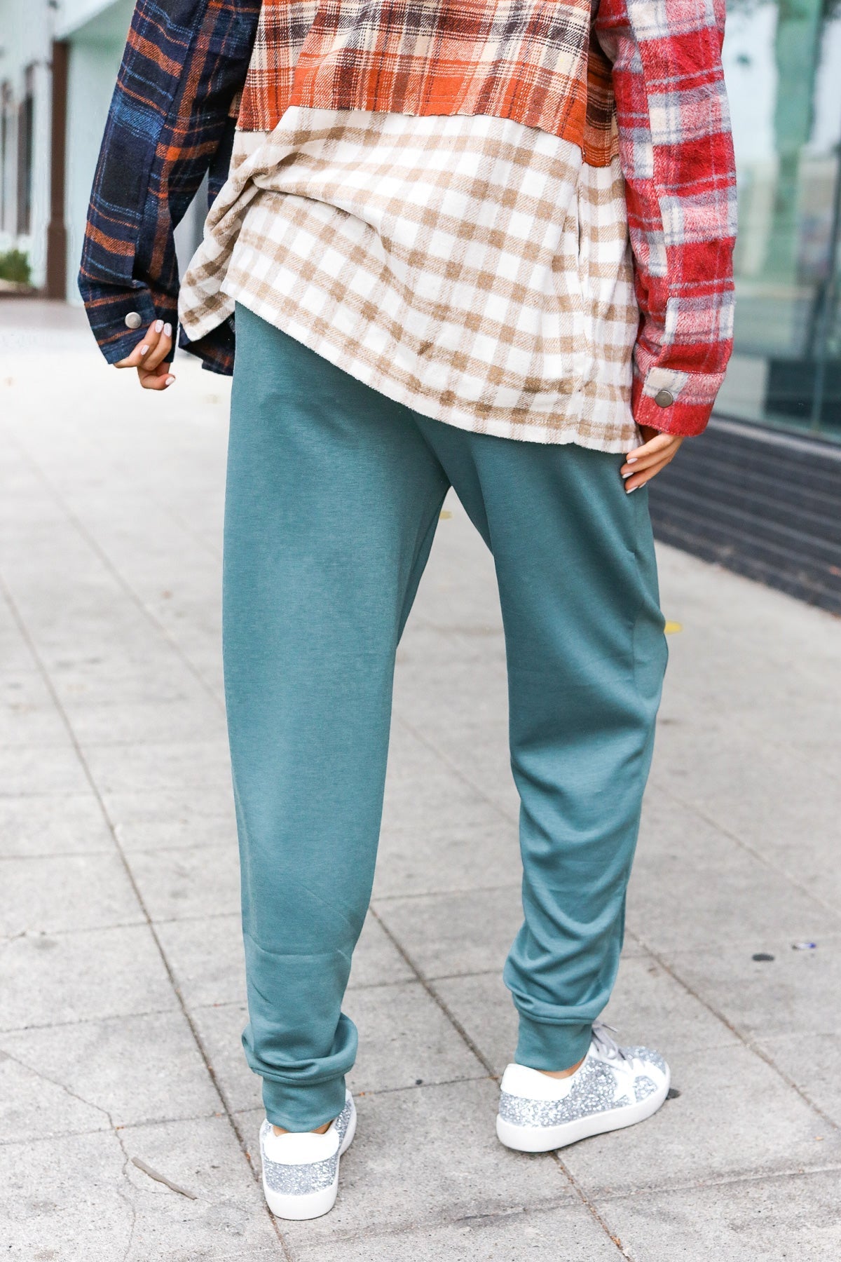 Ash Jade Knit Front Seam Sweatpants (Open Pack)
