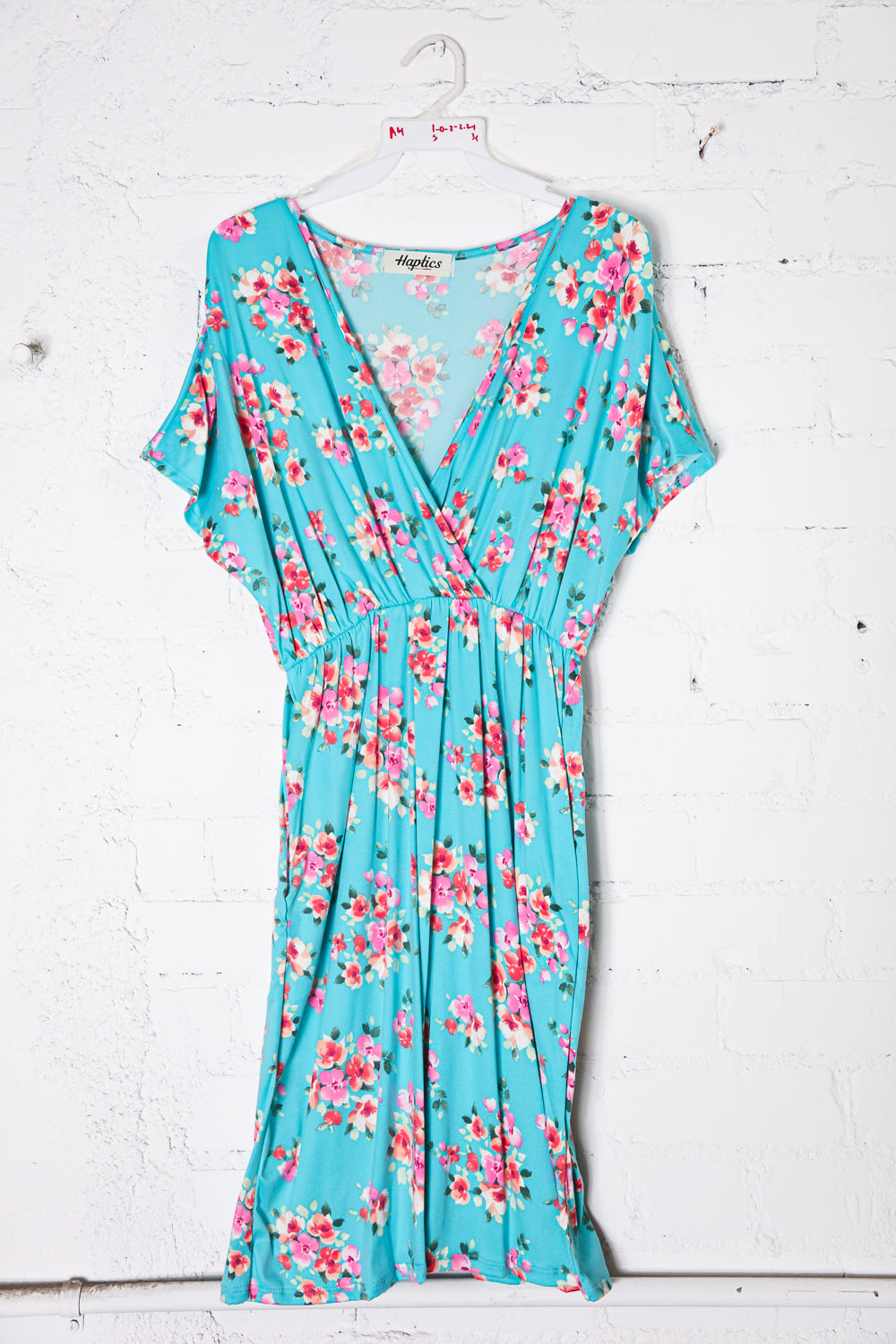 Aqua Floral Dress