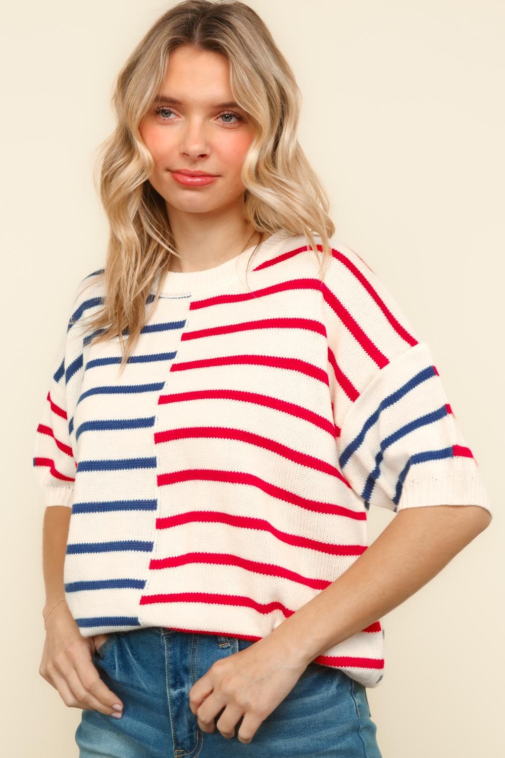 PLUS LOOSE FIT PULLOVER SWEATER KNIT TOP