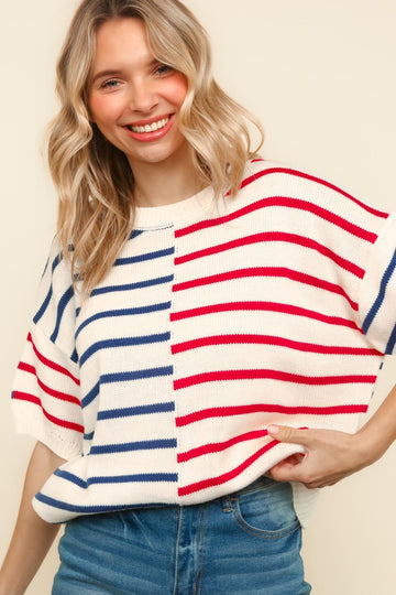 LOOSE FIT PULLOVER SWEATER KNIT TOP